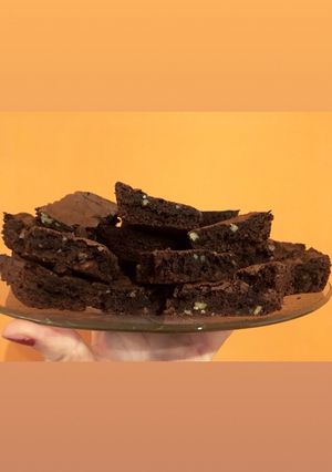 Una foto de Brownies de chocolate y nueces