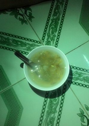Hình của món Chè đậu xanh nha đam.
