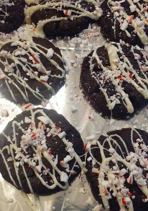 A picture of Chocolate Peppermint Cookies.
