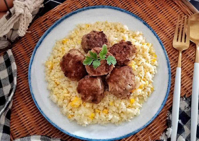 Resep Nasi Goreng Mentega Bola2 Daging yang Enak Banget