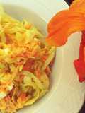 Ensalada de repollo y zanahoria