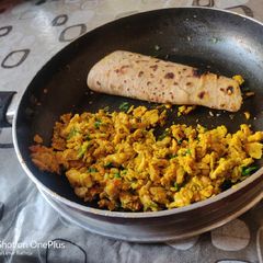Egg bhurji A picture of Egg bhurji.