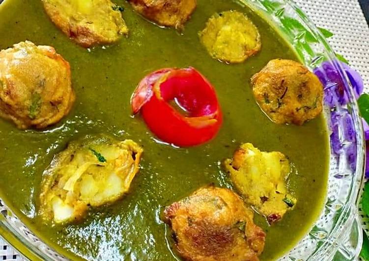 Recipe of Any-night-of-the-week Palak aloo kofta