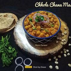 A picture of Chhole Chana Masala.