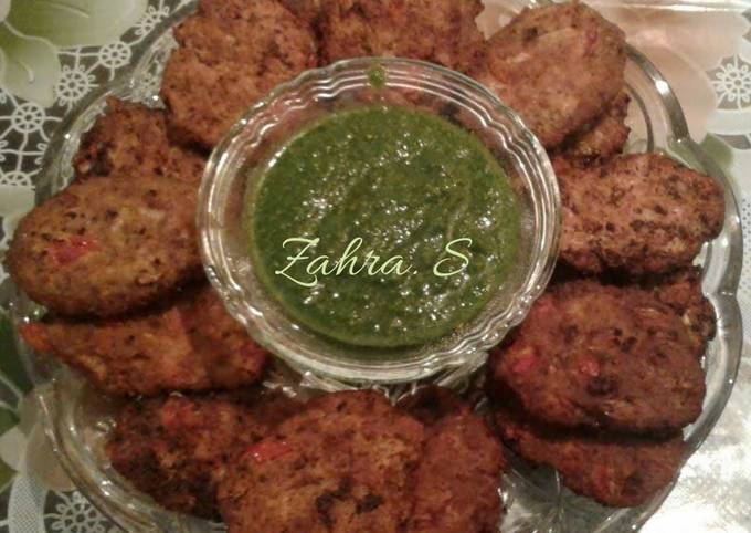 Chappali kebabs(can be made with chicken mince and mutton mince)