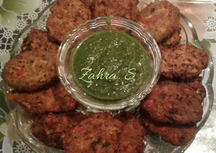 Chappali kebabs(can be made with chicken mince and mutton mince)