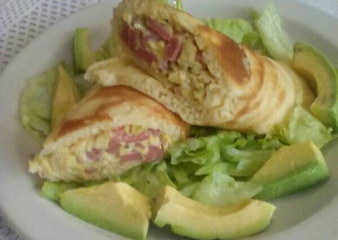 Egg Mayo and Ham Wrap