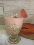 Copa de mamey con búlgaros de leche o kéfir