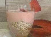 Una foto de kefir de leche