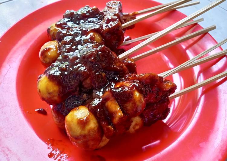 Sate Tahu Telur Puyuh Simpel