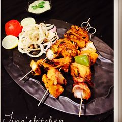 A picture of Roasted Soya champ tikka.