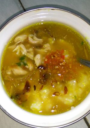 Foto resep Bubur ayam tanpa santan