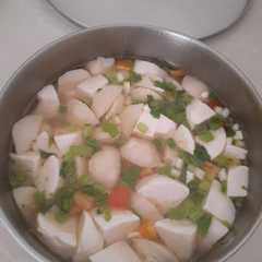 รูปของ Sup tahu dan bakso ayam simpel