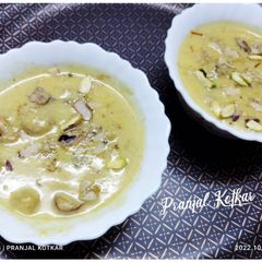 A picture of Saffron Makhana Kheer.