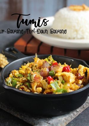 Foto resep Tumis Telur Bawang Teri Daun Bawang