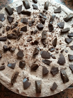 Una foto de Torta helada de chocolate