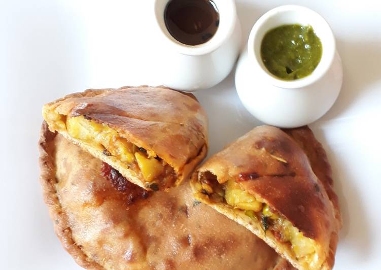 Steps to Make Perfect Samosa calzone