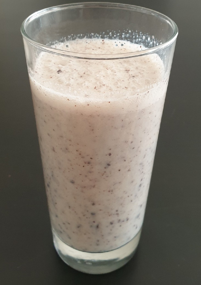 Una foto de Batido de plátano y chocolate