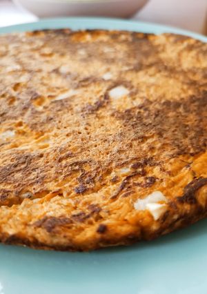 Una foto de Tortilla de zanahoria 🥕💚