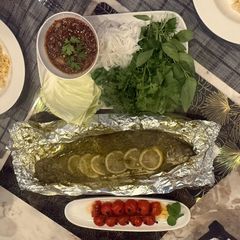 A picture of Whole Baked Sea Bass wrapped in Foil - so simple So Amazing - SO EASY :P - Enjoy.
