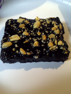 A picture of Mayan Chocolate topped brownies.