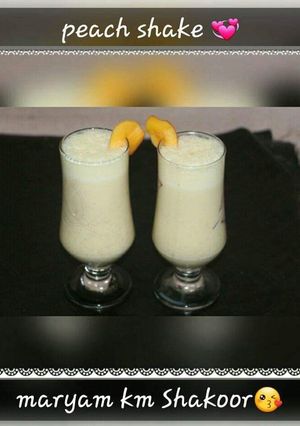 A picture of Peach shake.