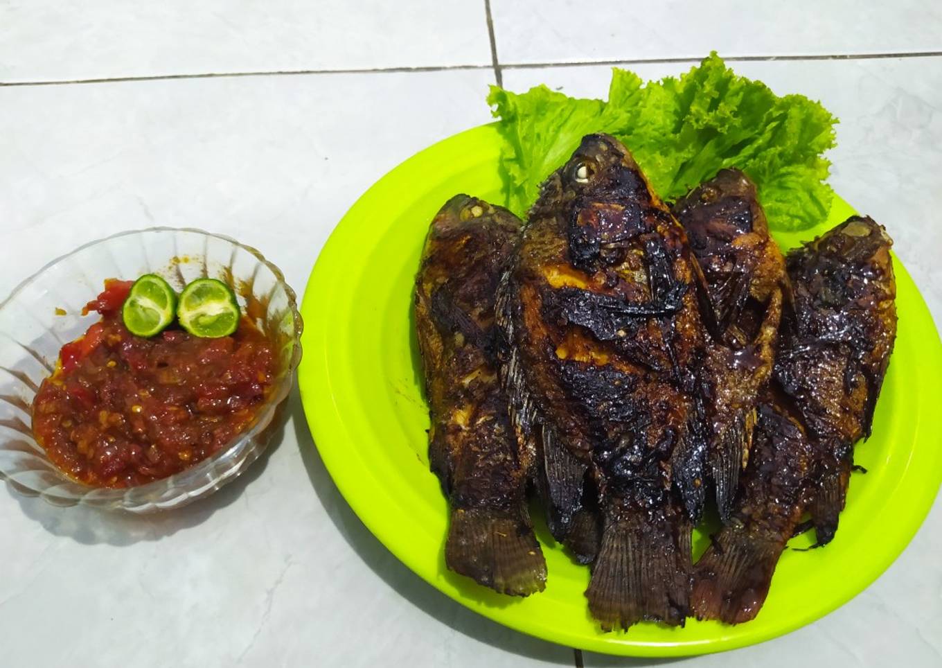 Ikan bakar teflon