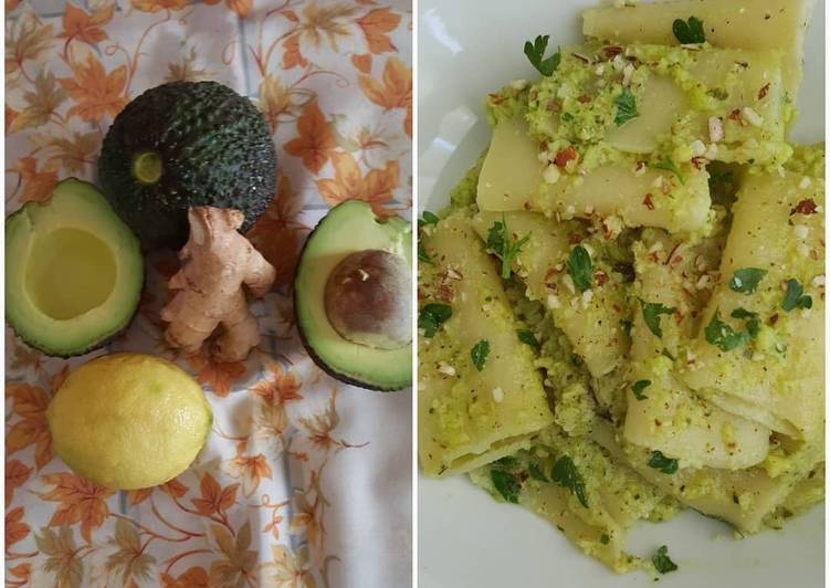 Paccheri con avocado