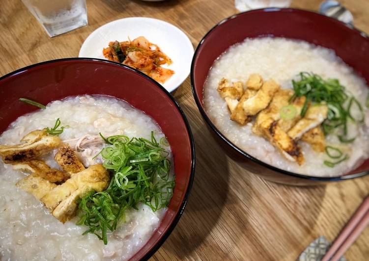 Simple Way to Make Super Quick Homemade Chinese Chicken Congee for Breakfast