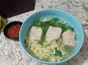 Gambar mie bakso sawi