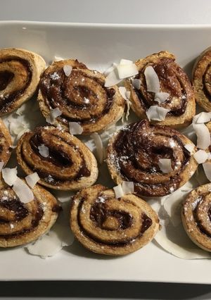 Glutén- és laktózmentes csokis csiga recept fotója