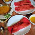 Beetroot dosa