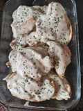 Filetes de pechuga de pollo en salsa de queso