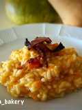 Pumpkin Risotto with Crispy Bacon