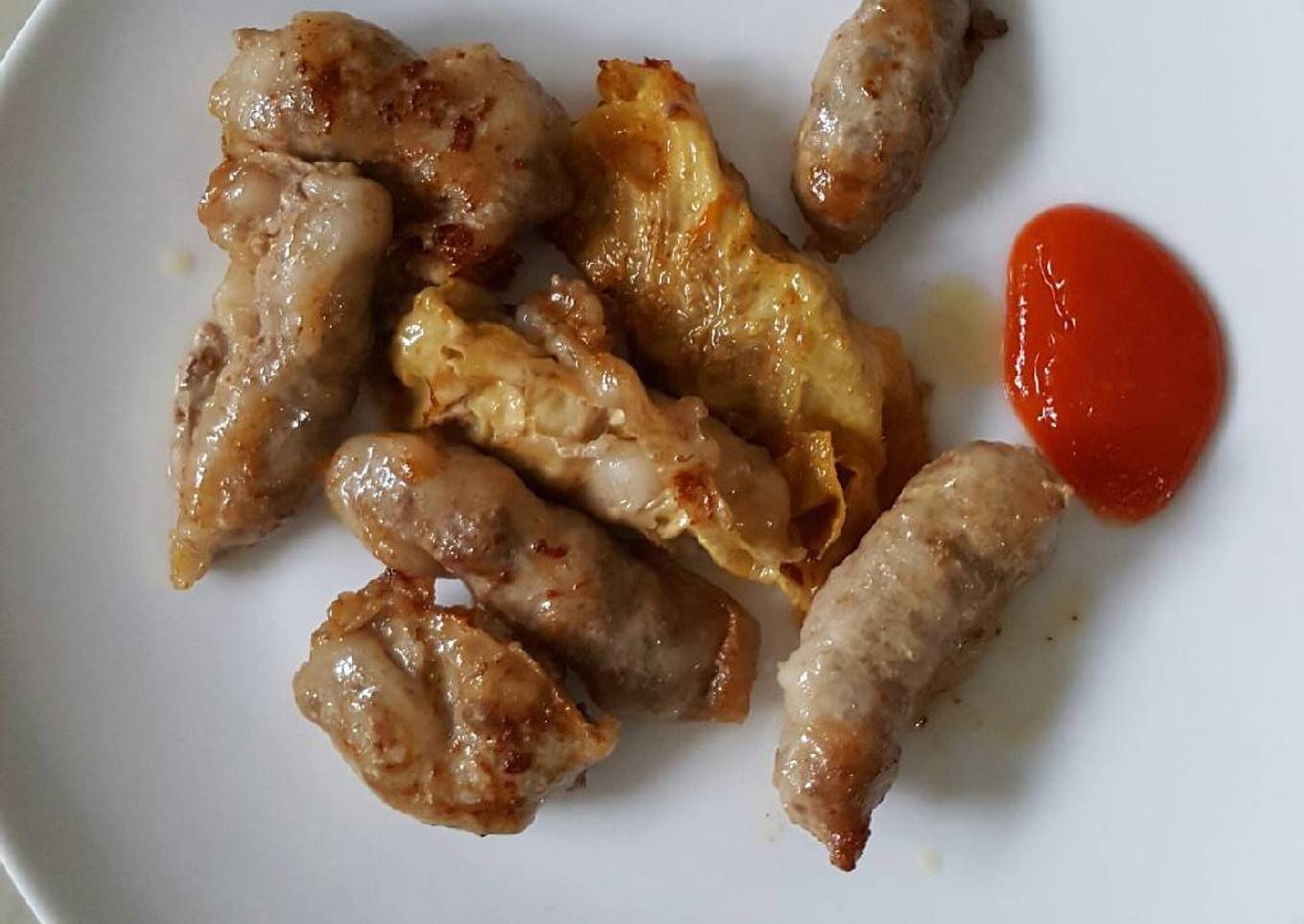 Kambing cincang bungkus lemak