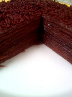 Foto resep Mille crepes chocholate