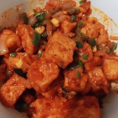 A picture of Chilli paneer.