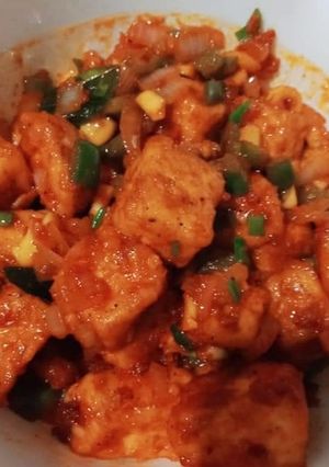 A picture of Chilli paneer.