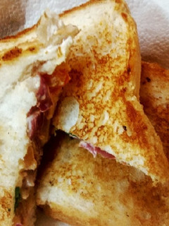 A picture of Cheese veggie sandwich.