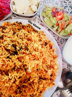 عکسی از دستور لوبیا پلو با قارچ