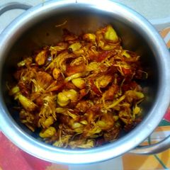 A picture of Katahal (jackfruit) ki sabji.