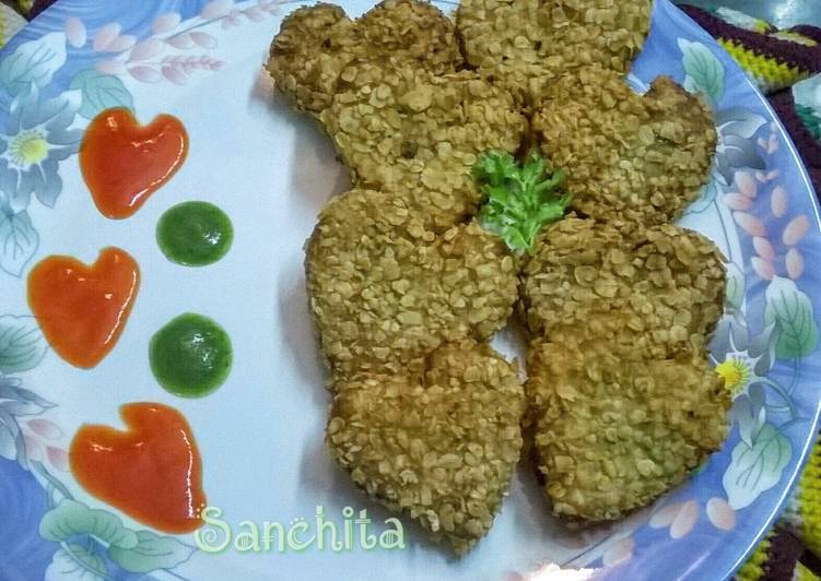 Oats-Dalia Heart shaped cutlets