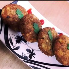 A picture of Left over pulao panner tikki.
