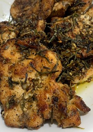 Foto resep Crispy garlic and herbs chiken