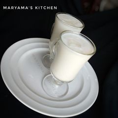 A picture of Coconut nd tigernut milkshake.