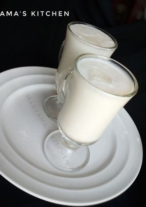 A picture of Coconut nd tigernut milkshake.