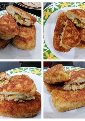 A picture of Chicken Stuffed Potato Sandwich.