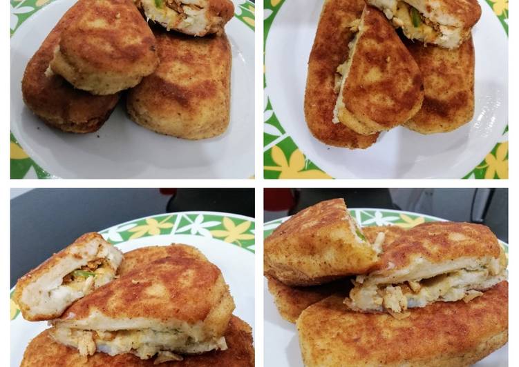 Recipe of Super Quick Homemade Chicken Stuffed Potato Sandwich