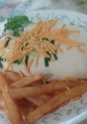 A picture of Taco burger.