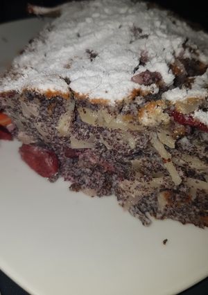 Meggyes mákos tészta recept fotója